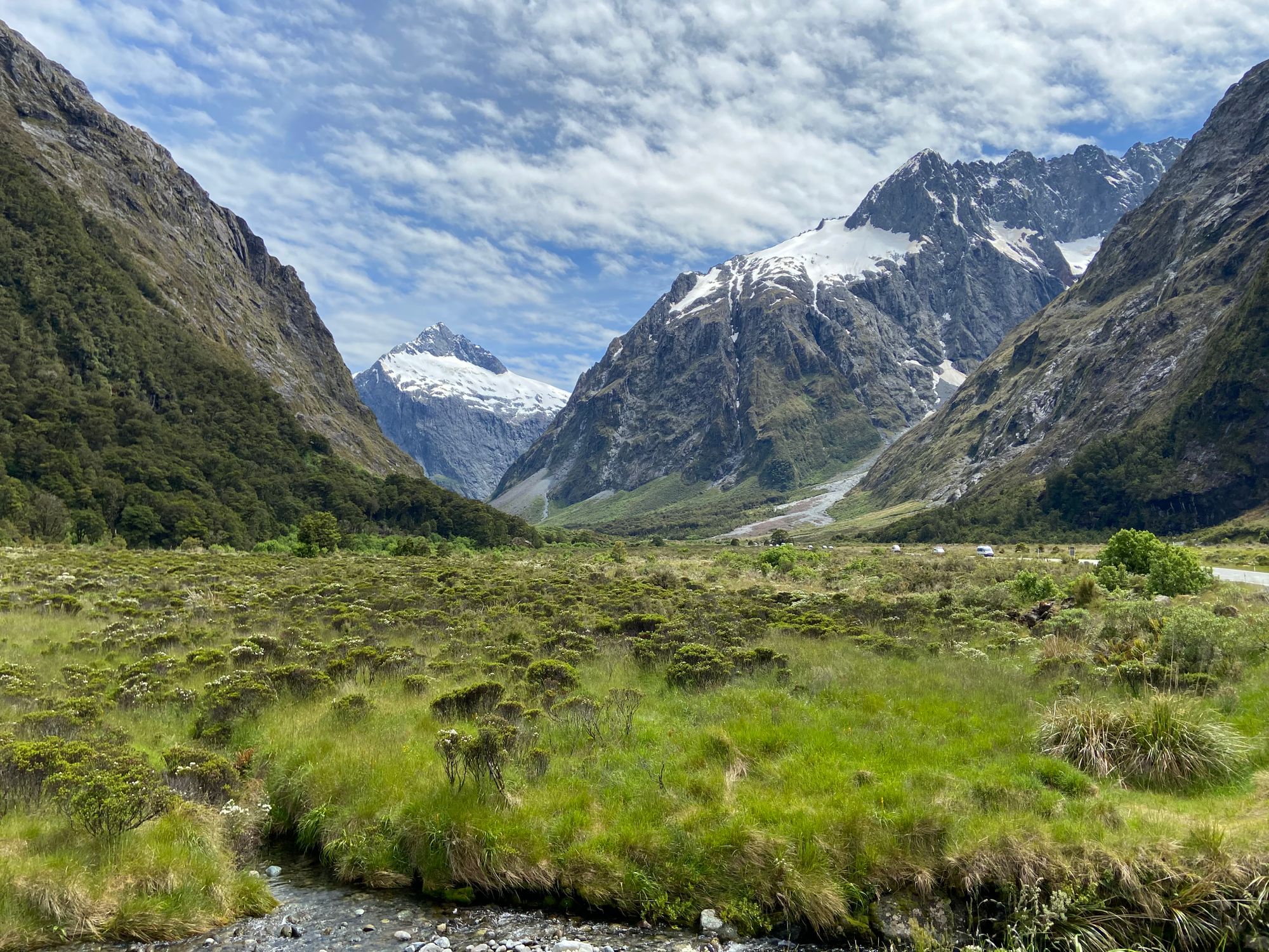 Paisaje de montaña en Nueva Zelanda
