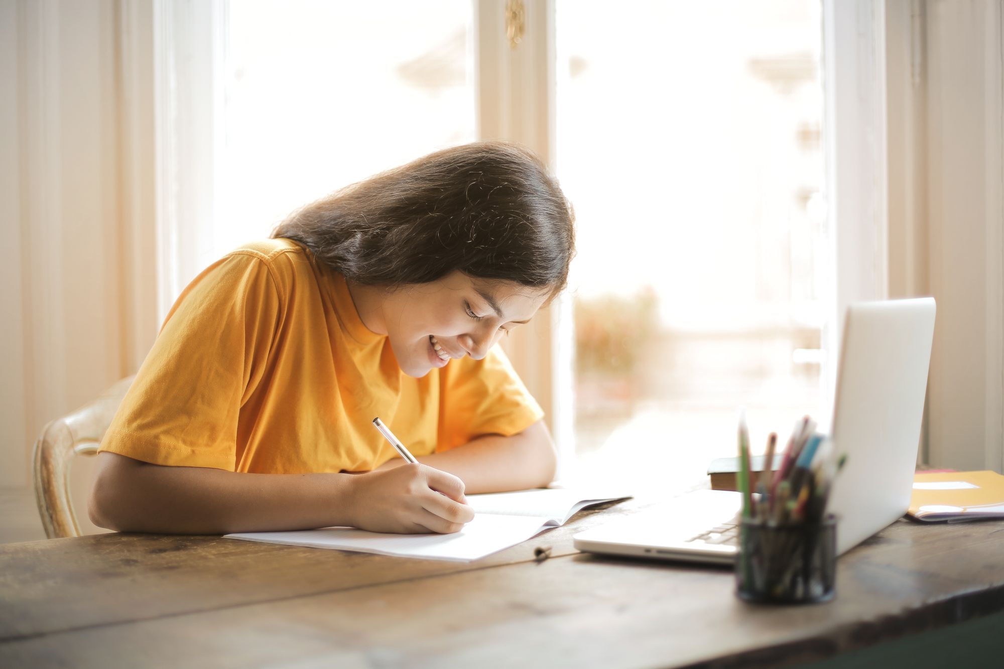 Student preparing for the Genuine Student exam in Australia