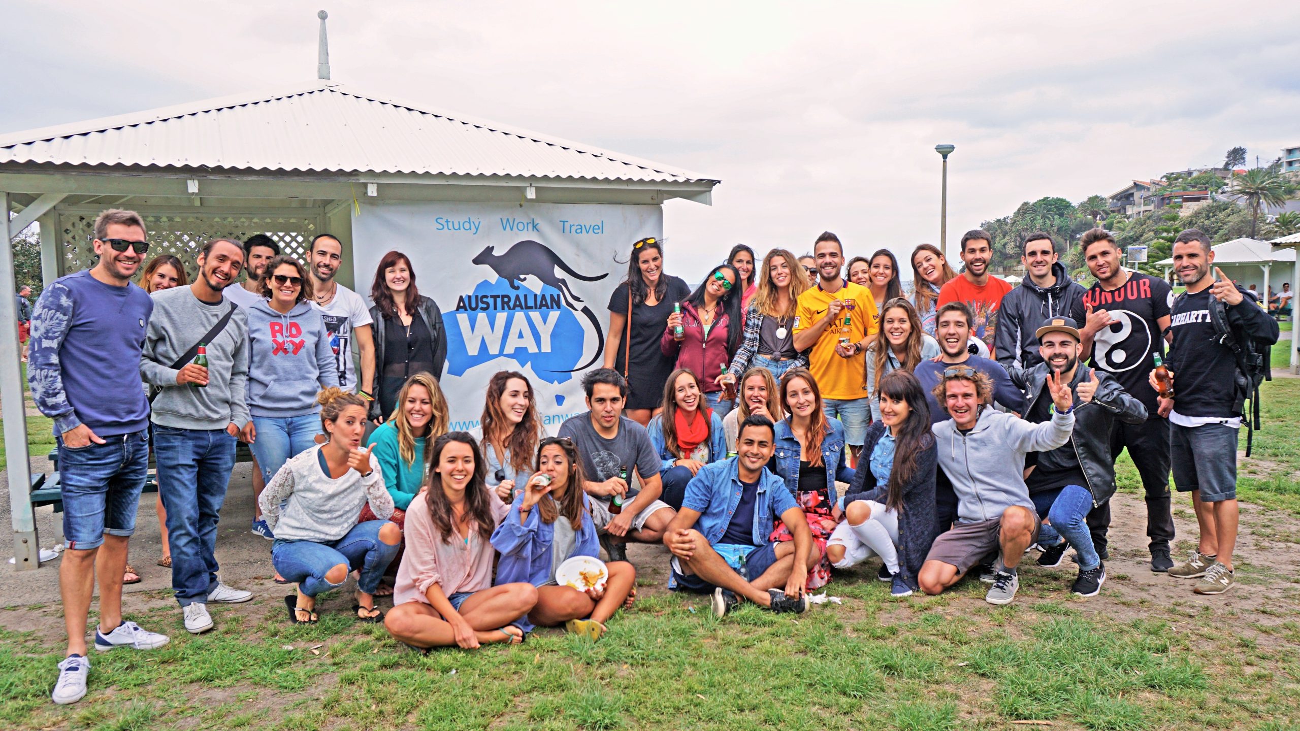 Estudiantes de Australian Way en una quedada en Sídney
