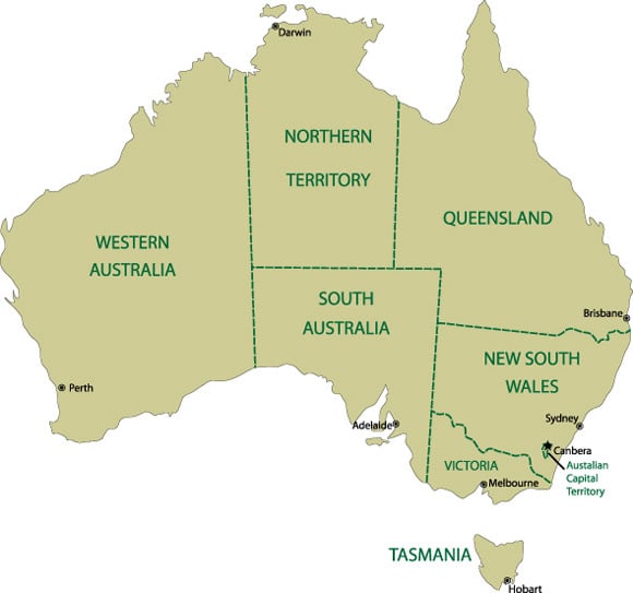 estados en australia estudiar en australia trabajar en australia australian way1